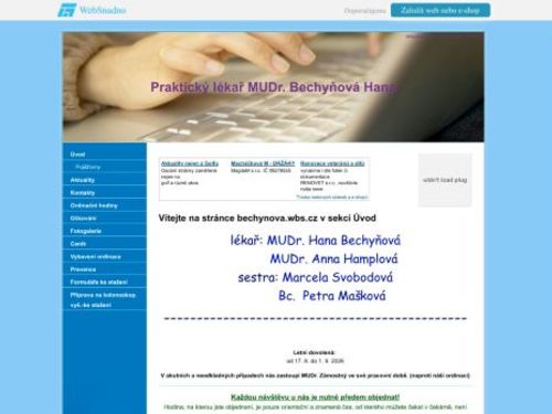 Praktický lékař pro dospělé - MUDr. Hana Bechyňová