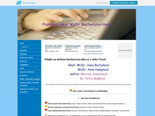 Praktický lékař pro dospělé - MUDr. Hana Bechyňová