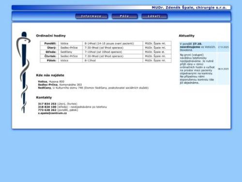 Chirurgická ambulance - MUDr. Zdeněk Špale
