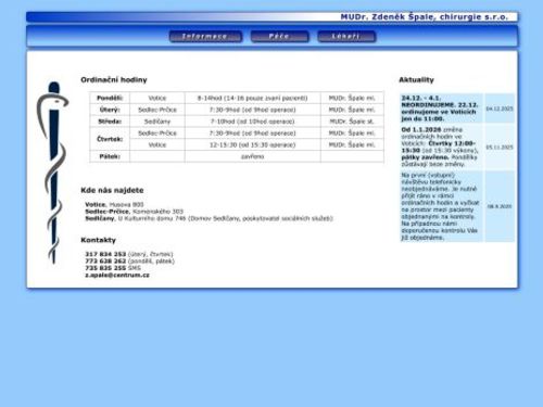 Chirurgická ambulance - MUDr. Zdeněk Špale