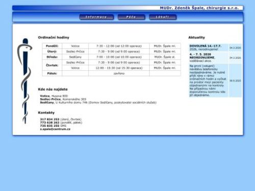 Chirurgická ambulance - MUDr. Zdeněk Špale
