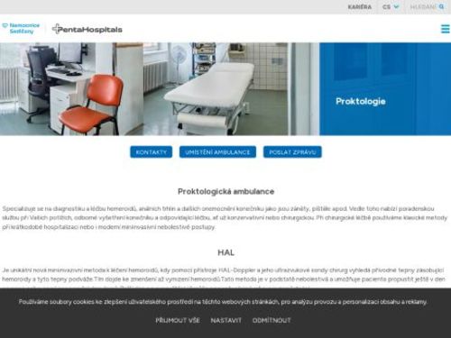 Proktologická ambulance - Nemocnice Sedlčany
