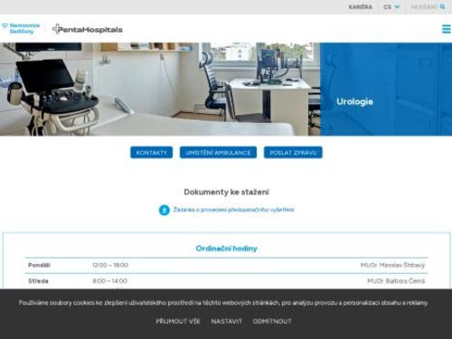 Urologická ambulance - Nemocnice Sedlčany