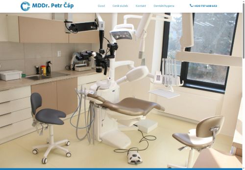 Zobrazit webové stránky Zubní ordinace - MDDr. Petr Čáp