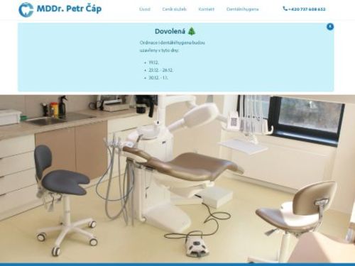 Zubní ordinace - MDDr. Petr Čáp