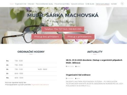 Praktický lékař pro dospělé - MUDr. Šárka Machovská