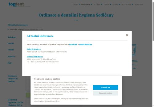 Zobrazit webové stránky Zubní ordinace Topdent s.r.o.