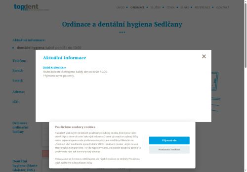 Zobrazit webové stránky Zubní ordinace Topdent s.r.o.