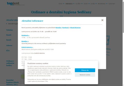 Zobrazit webové stránky Zubní ordinace Topdent s.r.o.