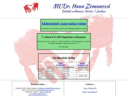 Praktický lékař pro děti a dorost - MUDr. Hana Zemanová