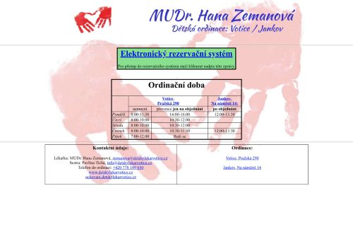 Zobrazit webové stránky Praktický lékař pro děti a dorost - MUDr. Hana Zemanová