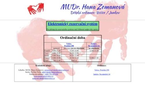Praktický lékař pro děti a dorost - MUDr. Hana Zemanová