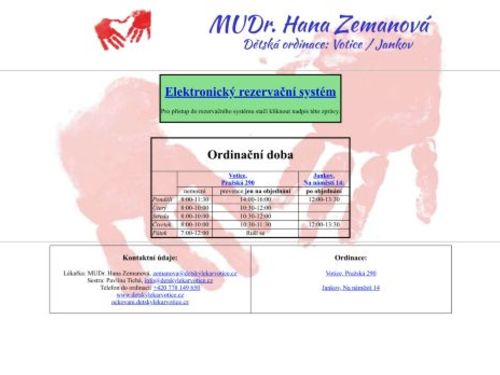 Praktický lékař pro děti a dorost - MUDr. Hana Zemanová