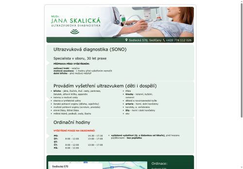 Zobrazit webové stránky Ultrazvuková diagnostika - MUDr. Jana Skalická