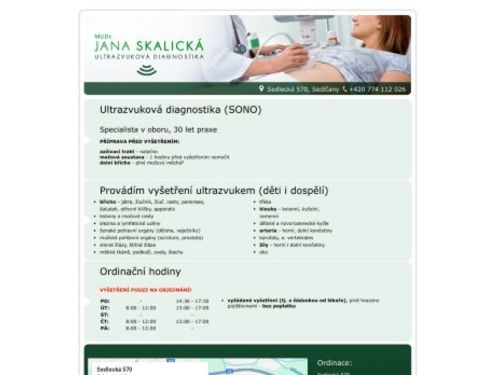 Ultrazvuková diagnostika - MUDr. Jana Skalická