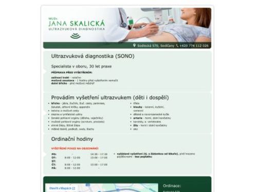 Ultrazvuková diagnostika - MUDr. Jana Skalická