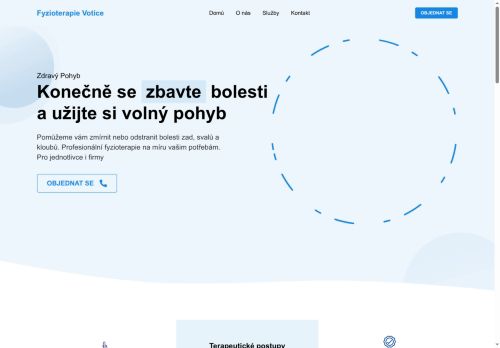 Zobrazit webové stránky Fyzioterapie Votice s.r.o. - Mgr. Dita Němcová
