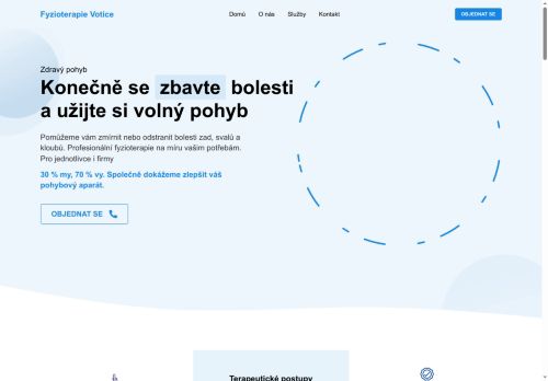 Zobrazit webové stránky Fyzioterapie Votice s.r.o. - Mgr. Dita Němcová