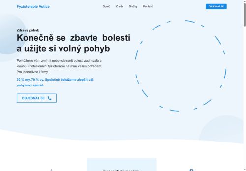 Zobrazit webové stránky Fyzioterapie Votice s.r.o. - Mgr. Dita Němcová