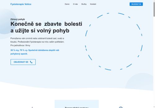 Zobrazit webové stránky Fyzioterapie Votice s.r.o. - Mgr. Dita Němcová