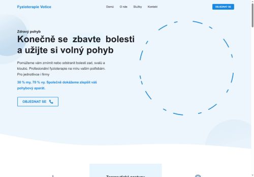 Zobrazit webové stránky Fyzioterapie Votice s.r.o. - Mgr. Dita Němcová