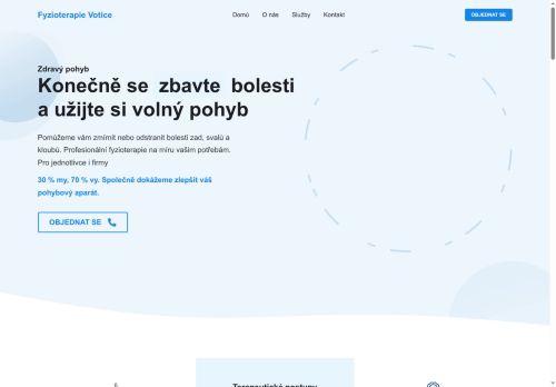 Zobrazit webové stránky Fyzioterapie Votice s.r.o. - Mgr. Dita Němcová