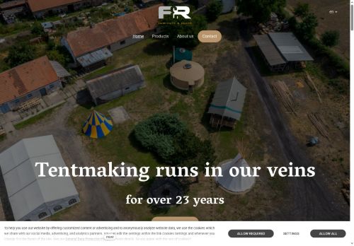 Webové stránky FAMTENTS & RENTS s.r.o., Neratovice