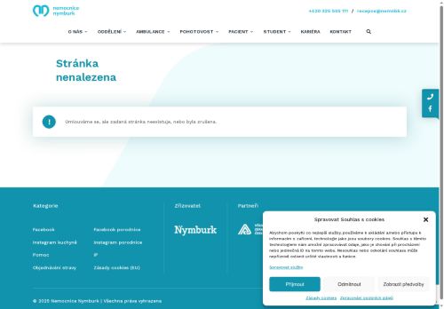 Zobrazit webové stránky Angiologická ambulance - Nemocnice Nymburk
