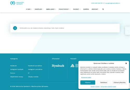 Zobrazit webové stránky Anesteziologická ambulance - Nemocnice Nymburk