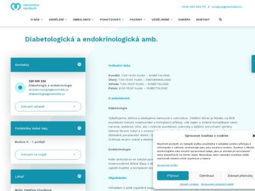 Diabetologická ambulance - Nemocnice Nymburk