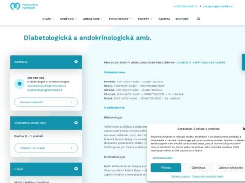 Diabetologická ambulance - Nemocnice Nymburk