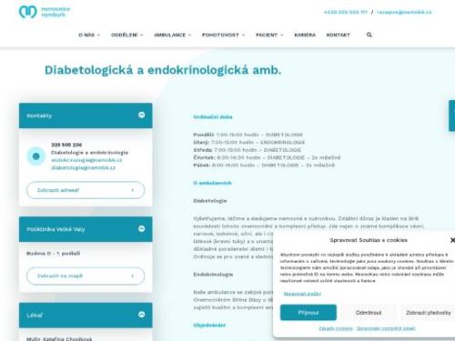 Diabetologická ambulance - Nemocnice Nymburk