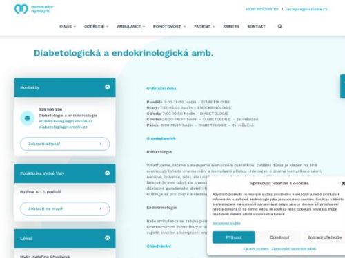 Diabetologická ambulance - Nemocnice Nymburk