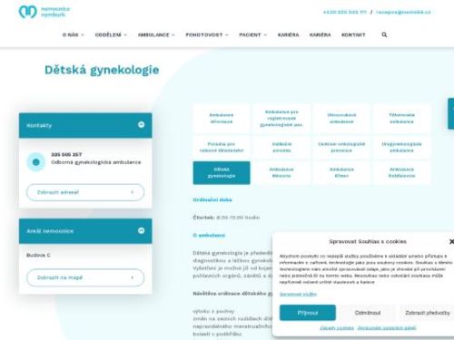 Gynekologická ambulance 2 - Nemocnice Nymburk