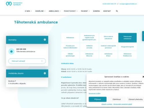 Těhotenská ambulance - Nemocnice Nymburk