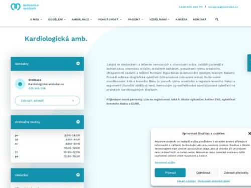 Kardiologická ambulance - Nemocnice Nymburk