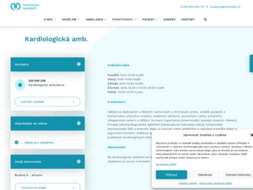Kardiologická ambulance - Nemocnice Nymburk