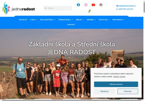 Zobrazit webové stránky Základní škola a Střední škola JEDNA RADOST Pňov – Předhradí