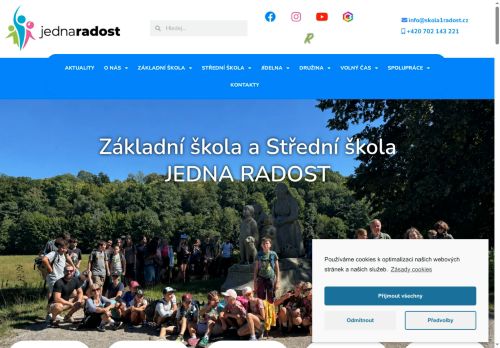 Zobrazit webové stránky Základní škola a Střední škola JEDNA RADOST Pňov – Předhradí