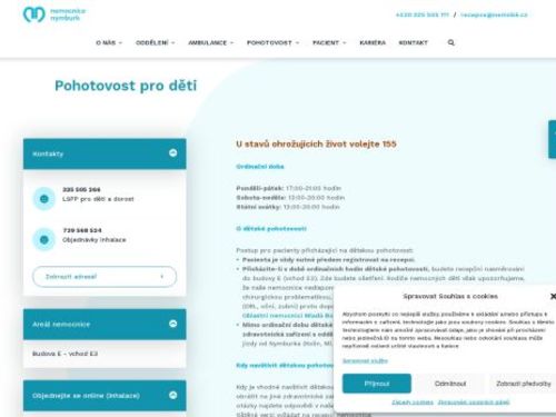 Lékařská služba první pomoci pro děti a dorost - Nemocnice Nymburk