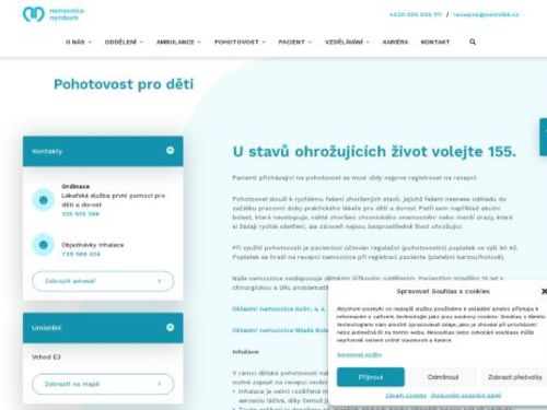 Lékařská služba první pomoci pro děti a dorost - Nemocnice Nymburk