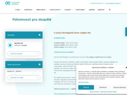 Lékařská služba první pomoci pro dospělé - Nemocnice Nymburk