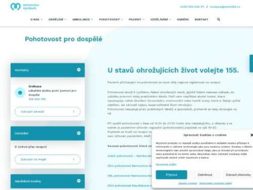 Lékařská služba první pomoci pro dospělé - Nemocnice Nymburk