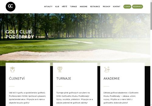 Zobrazit webové stránky Golf Club Poděbrady
