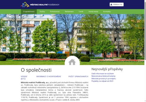 Zobrazit webové stránky Městská realitní Poděbrady