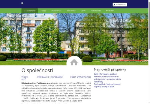 Zobrazit webové stránky Městská realitní Poděbrady