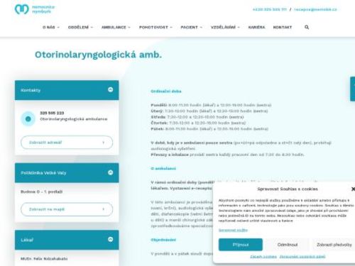 ORL ambulance - Nemocnice Nymburk