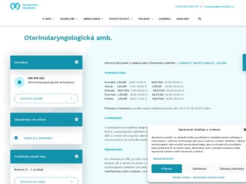 ORL ambulance - Nemocnice Nymburk