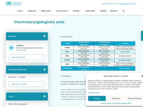 ORL ambulance - Nemocnice Nymburk