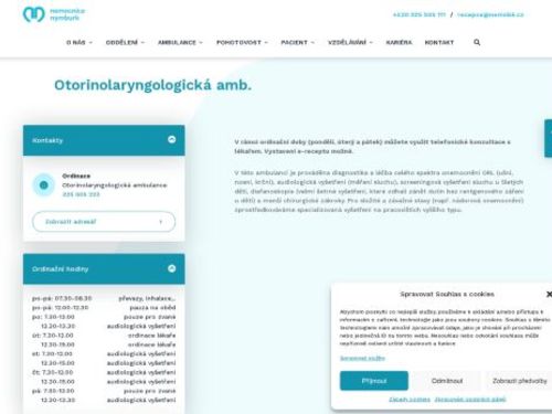 ORL ambulance - Nemocnice Nymburk